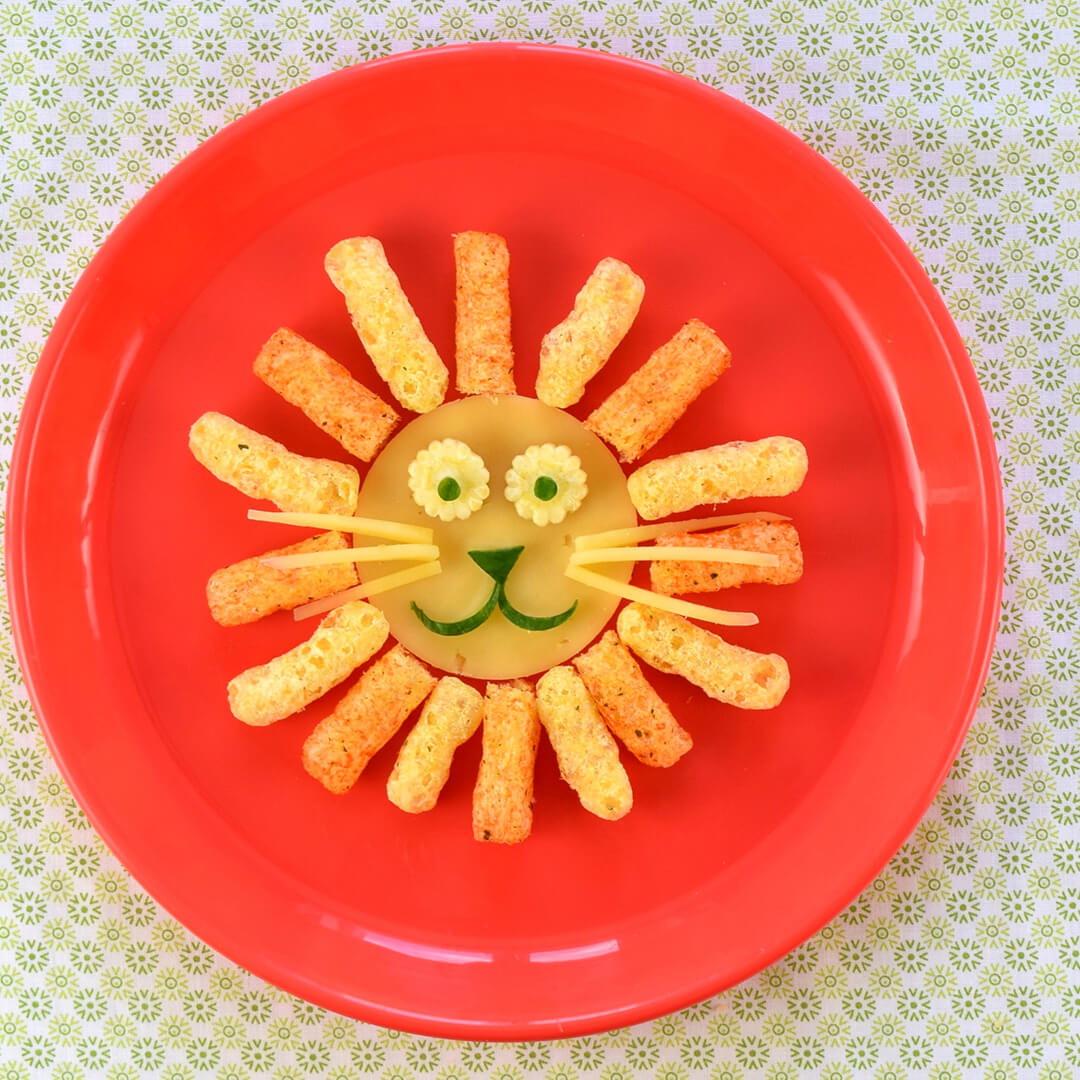 Laughing lion fun plate