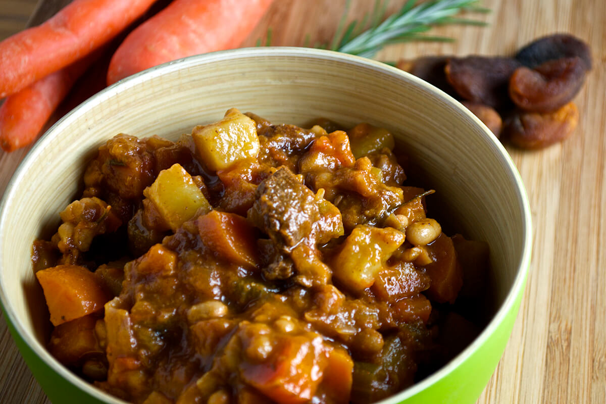 Baby Beef Stew with Apricots