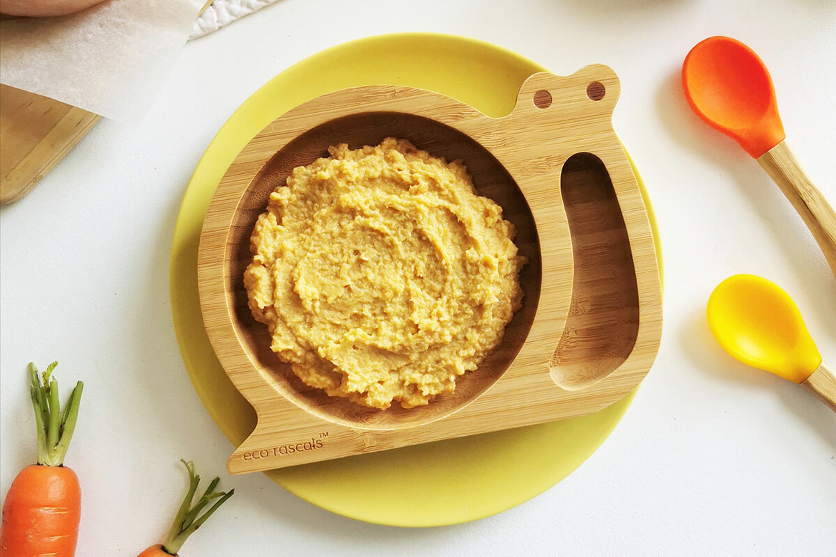 Chicken Puree in a small bowl