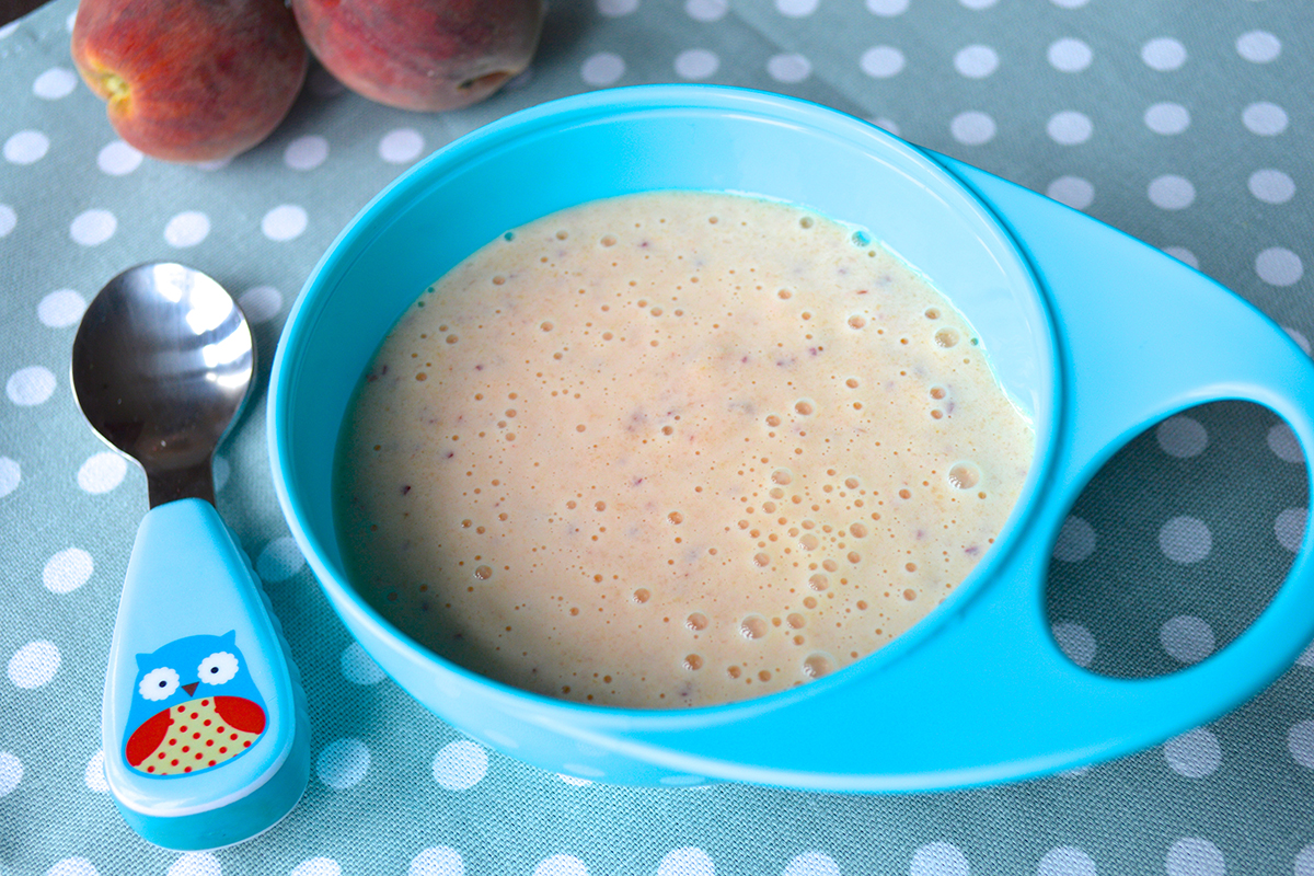 A serving of Pineapple, Peach & Yogurt Puree