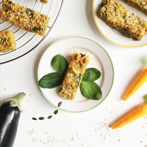 Aubergine Flapjacks