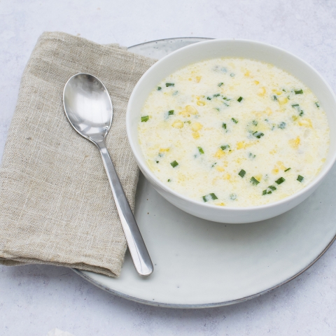 Sweet Corn Chowder for Babies